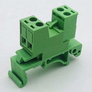 Dyqt rail-type terminal block 2edg-ukr-5.08mm installation 35mm rail weld-free butt plug-in 2-24p 2p complete set