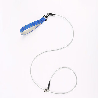 Wanlian p chain p rope dog leash dog walking chain dog training explosion-proof punch small and medium-sized large dog wire rope pet chain blue total length 1.5 meters (10-100jin jin is equal to 0.5 kg)