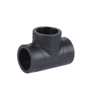 Jinniu pipe industry pe butt equal diameter tee standard size ratio sdr11 specifications 63mm black 63mm pe