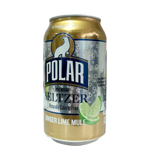 Hongyun american bolle bear sparkling water carbonated drink 355ml*6 cans, various flavors to choose from, dried ginger and lime flavor*6 cans