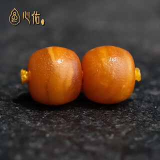 Xinyou russian material natural old beeswax single beads loose beads old barrel beads pier diy with beads spacer beads top beads star and moon accessories old weathered pattern 9mm old style beads