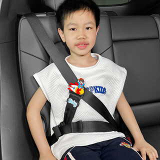 叮贝奇汽车儿童安全带调节固定器防勒脖宝宝简易座椅辅助带限位器护肩 火箭男孩（固定器）