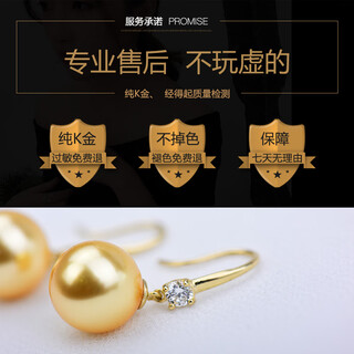 Oyin korean popular 14k10k gold gold earrings fashion gold pearl pendant diamond ear hook earrings