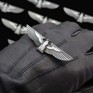 Replica of prussian eagle emblem, german cap badge, german eagle medal, german power eagle medal brooch, harmonious power eagle, silver