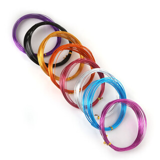 Xpel children's handmade iron wire color aluminum wire diy handmade doll skeleton shaped cake decoration bonsai shape aluminum wire handmade diy aluminum wire silver 1mm 10 meters / tie