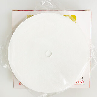 Clcey no. 3 no. 6 no. 9 moka pot filter paper wood fiber pill-shaped round coffee filter paper 100 pieces original color without bleaching siphon pot filter paper diameter 82mm 80 pieces box