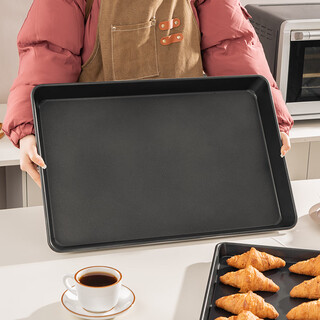 Shuyu british commercial non-stick baking pan 60 40 oven bread baking mold special rectangular aluminum tray non-stick non-stick 0.5 thick middle edge 60x40x2.8cm