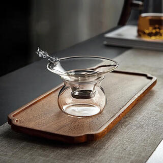 Mingguang tea leak glass tea filter stainless steel fine filter tea filter tea filter tea filter tea set accessories