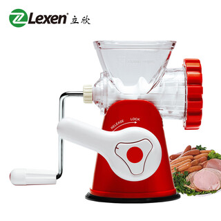 Huili's green treasure manual meat grinder home sausage enema crushed pepper small hand-cranked thick and thin mincing meat stuffing machine maroon upgrade collect and get gifts