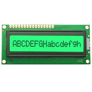 Ouhuayuan jxd1601a lcd screen 1601 character lcd module monochrome display module emerald green background black characters 5.0v