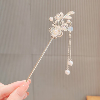 Su shiliu orchid, ancient style hairpin, modern classical hanfu hairpin, tassel hairpin, birthday gift for girlfriend, lily of the valley, tassel hairpin