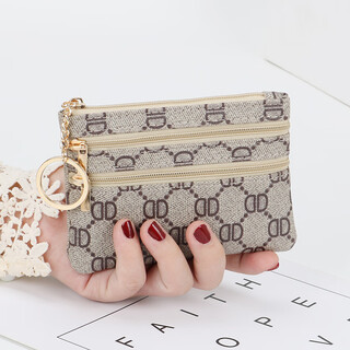畅印时尚零钱包女包迷你短款拉链钥匙包简约小钱包硬币小巧零钱袋荷包 DD款