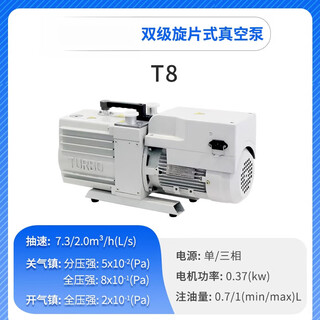 Axis bipolar direct-coupled rotary vane vacuum pump air conditioner refrigerator laboratory small industrial air pump t8 integrated/aerospace aluminum shell