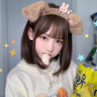 Chuxiang dog ears headdress cute spotted cartoon show dog ears headband handmade simulated animal ears hair accessories yellow pudding dog a08-304