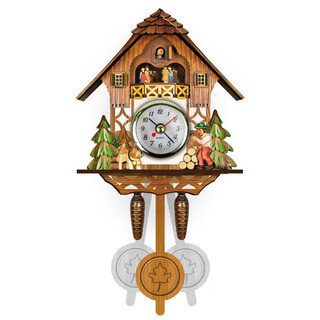 The same cuckoo alarm clock as jatu daji and fat donglai, exquisite gift for children, small wall clock, hourly time clock, room clock for lazy people to get up, cm001, the cuckoo will not pop up and will not tell the time, 10 inches