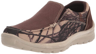 Deer stags children's loafers, comfortable, breathable and lightweight eva insoles, unisex casual shoes brown/brown camo 4 big kid