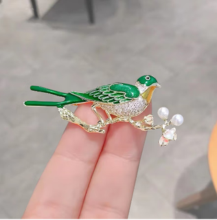 Mr. ouyang's magpie bird brooch japanese style cute anti-shine sense personalized suit color brooch brooch accessories magpie brooch