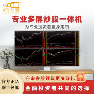 Haoduoping all-in-one multi-screen stock trading computer stock market futures professional financial multi-screen computer one machine multi-screen multi-function professional all-in-one stock trading machine assembly computer four-screen version daniu 15th generation u9 32g 1000gb 25-inch hd display full set (including door-to-door installation)