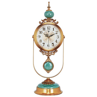 Polaris desk clock, metal ceramic desk clock, jade exquisite study pendulum clock, personalized fashionable clock
