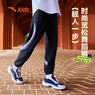 安踏儿童裤子女大童2024秋季综训针织运动长裤A62437705