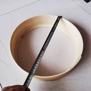 Boguo xiong's handmade wooden dense sieve basket farmhouse sieve flour sieve rice traditional chinese medicine sieve wooden sieve round basket flour sieve flour sieve wooden 30 cm 40 mesh (dual use for flour and cornmeal)