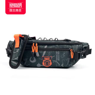 King lua lua bag multifunctional small waist bag crossbody shoulder bag fishing gear bag wear-resistant and water-repellent blue and black