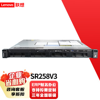 联想（lenovo）ThinkSystem SR258V3  服务器主机 1U机架式 ERP文件共享用友金蝶数据库 企业级办公 SR258V3丨至强E-2414 四核2.6G 32G内存丨2*2T丨R