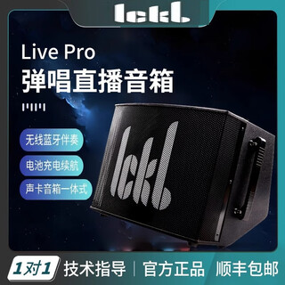Ickblive pro outdoor speaker rechargeable musical instrument guitar playing and singing portable built-in digital sound card audio ickblive pro
