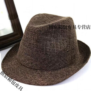 Qian lianyu painter's doctor's hat men's hat summer short brim hat sunshade sun hat breathable and refreshing cool hat for middle-aged and old outdoor linen style coffee color - adjustable hat circumference (56-59) 59 yards - adjustable hat circumference (58-59cm)