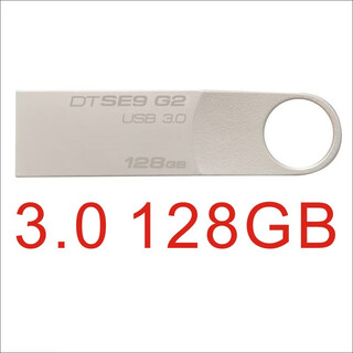 金士顿U盘DTSE9G2 64GB高速USB3.0激光刻字装机正版防水车载 灰色USB3.0 128GB 官方标配
