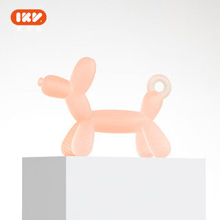 Ikv (ikv) balloon teether baby teether baby teething period small month oral period toy anti-eating hand teeth chew teeth soothing balloon teether-powder