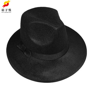 Orange yue performance hat republic of china big-brimmed hat xu wenqiang dingli secret agent underground party joint hat black one size