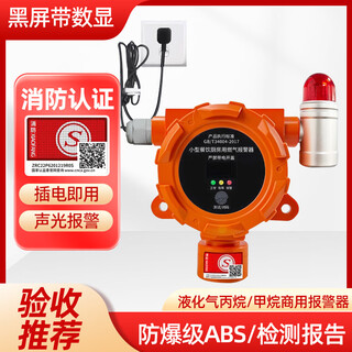 Gas alarm for restaurants, gas leaks, commercial liquefied gas industrial combustible gas detectors, commercial abs explosion-proof models