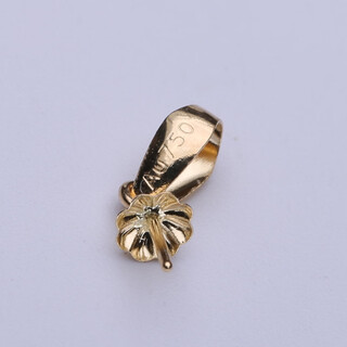 Xuecong yongqiang jewelry 18k gold pendant melon seed buckle pendant head suitable for 8-12 diy handmade handmade jewelry