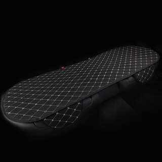 Tang shuo car seat cushion, single-piece all-season car cushion, backless seat cushion in car, summer rear linen car seat cover, rear row strip, black and gold