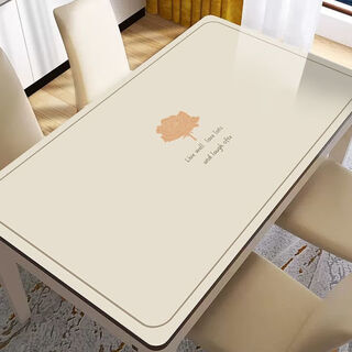 Bo ling lu light luxury high-end table mat tablecloth rectangular waterproof and oil-proof thickened anti-scalding heat insulation wipeable washable coffee table table mat rose 40*60cm