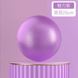 Zailu aixi ball thickened explosion-proof yoga fitness rehabilitation pregnant women and children mini training shaping elastic ball more yoga pilates ball taro purple 25cm