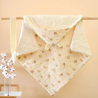 Colorful baby quilt spring and autumn pure cotton medium thick newborn supplies newborn baby winter quilt small koala with ears spring and autumn medium thick (10-25) 90*90cm