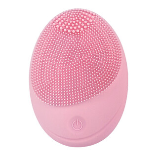 Electric beauty imported facial silicone cleansing instrument facial washing instrument pore cleaning facial washing artifact for men and women home pink new battery model