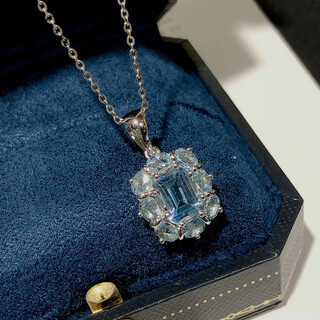 Cajj francois 1.70 carat topaz pendant for women, natural colored gems, jewelry gemstones, 925 silver inlay, topaz pendant