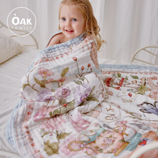 Oak family baby bath towel baby children's bath towel six-layer gauze super soft pure cotton absorbent newborn bath towel autumn and winter