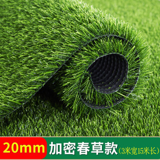 Igiftfire simulated lawn carpet artificial artificial balcony floor mat kindergarten green outdoor fake grass plastic turf decoration 2 cm spring grass style (3 meters wide and 15 meters long) 45 square meters