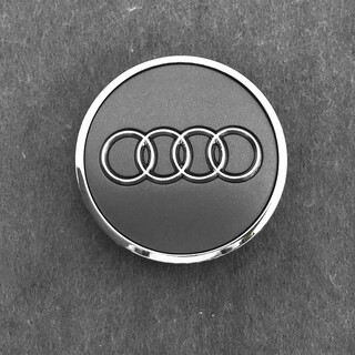 Audi a4la3a5a6lq2lq3q5l hub cover car tire center logo decorative accessories cover hub logo audi hub cap 6.1 cm gray one