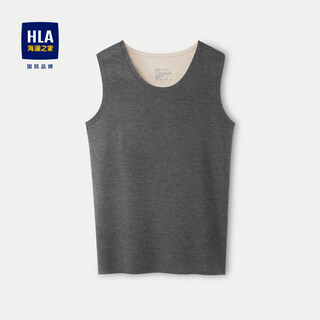 Hla heilan home underwear vest men's seamless warm double-sided brushed bottoming vest men's
