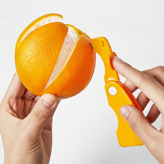 Gaoshishan orange opener, orange peeling artifact, ring, orange peeler, citrus peeler, mango peeler, navel orange, pomegranate opener, 1 upgraded folding orange opener