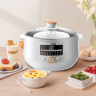 Tonze water-proof stew pot, electric stew pot, ceramic water-proof stew pot, electric soup pot for 2-3 people, bird's nest stew pot, three pots in one pot