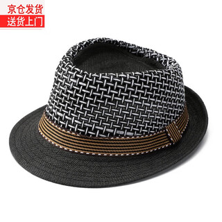 Dirunshi hat men's top hat summer dad sun hat middle-aged and elderly mesh breathable sun hat grandpa outdoor cool hat black adult style (56-58cm)