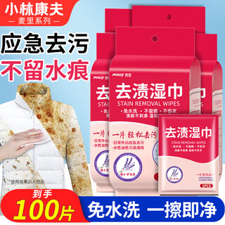 Kobayashi yasuo clothing stain removal wipes 20 pieces * 5 packs down jacket cleaning wipes to remove oil stains on clothes artifact no-clean dry cleaning agent