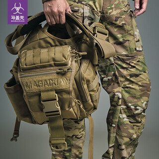 Macgyver gannet saddle bag shoulder bag photography bag men's outdoor multi-function tactical camouflage messenger bag cycling fishing bag khaki tactical edition