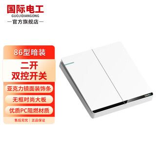 International electrician switch telephone porous single and double control power panel air conditioner multi-function wall two-open dual control switch